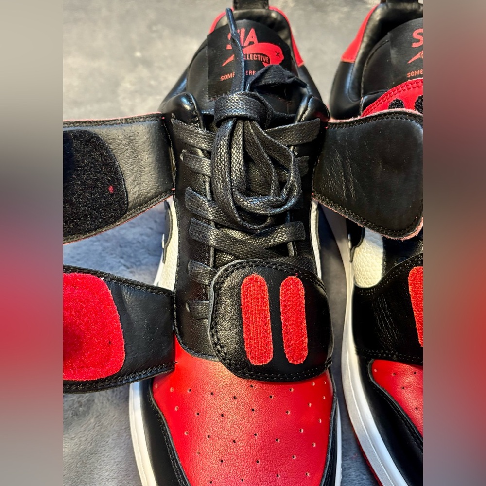 SIA Collective Men’s VULTR SK8 Sneakers - Size 8 - Black - Red - White - Picture 5 of 14